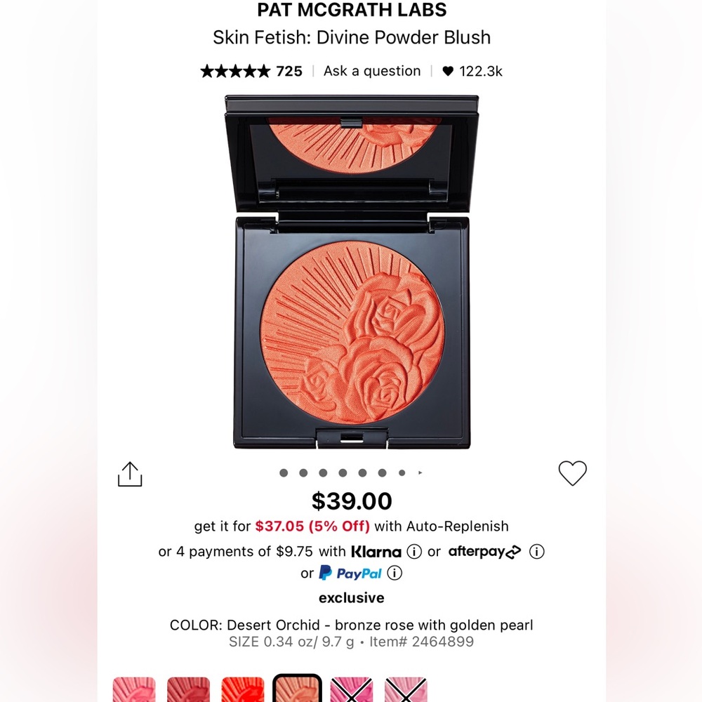 🌺Pat McGrath Skin Fetish Blush (Dessert Orchid)